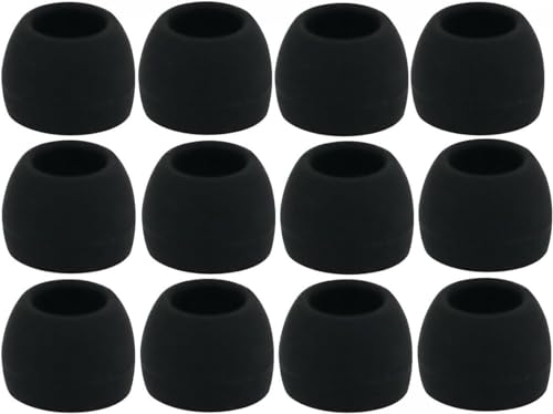 12pcs - Small (S) Eartips Compatible with LG Tone Free HBS-FN7 HBS-FN6 HBS-FN4 True Wireless Earphones - Replacement Earbuds Adapters (All-B)