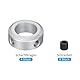 QUARKZMAN Aluminium Stellringe 16 mm Innendurchmesser Klemmring Silber Wellensicherungsring Bohrung Set-Schrauben-Stil Klemmringe Tiefenanschlag für Bohrer Auto Robotik Fertigung 4 Stück