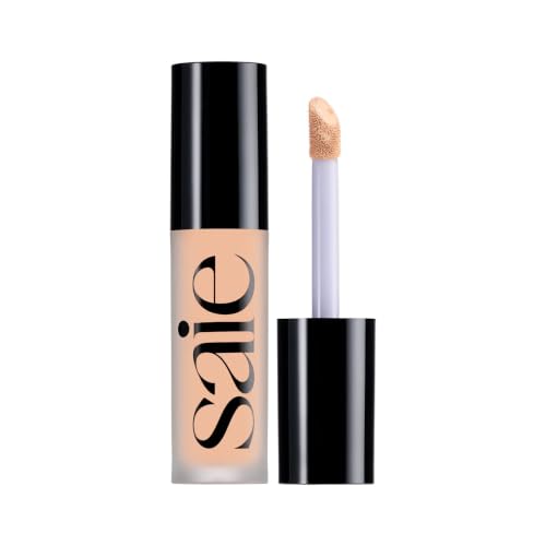 Saie Slip Tint Radiant Cream Concealer & All-Over Face Makeup - Concealer for Dark Circles Redness & Blemishes - Lightweight Makeup Made with Hydrating Hyaluronic Acid - Shade 7 (0.17 oz)