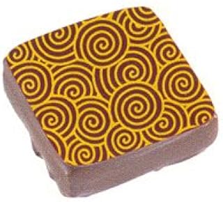 Chocolate Transfer Sheet: Gold Spirals, 17 Sheets