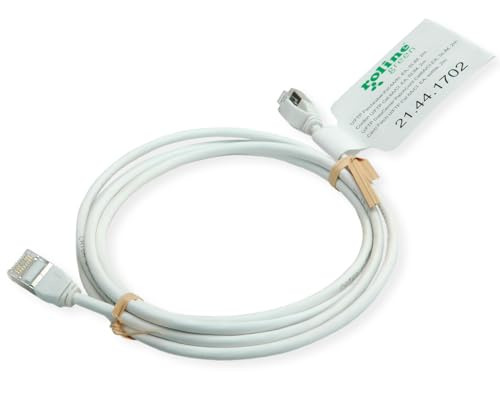 ROLINE GREEN U/FTP Patch Cable Cat.6A (Class EA), LSOH, Slim, Grey, 0.3 m, gray, 0,3 m - Image 4