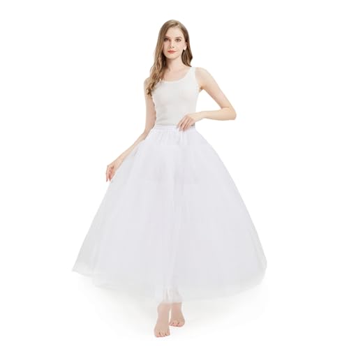 Women's A-line Hoopless Petticoat Crinoline Underskirt Slips Wedding Accessories YPT300