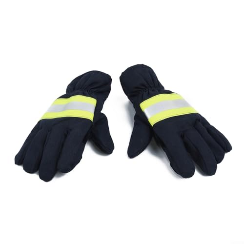 Guantes de trabajo resistentes al calor con agarre antideslizante, ignífugos y protección resistente a los cortes para seguridad industrial, soldadura y bomberos