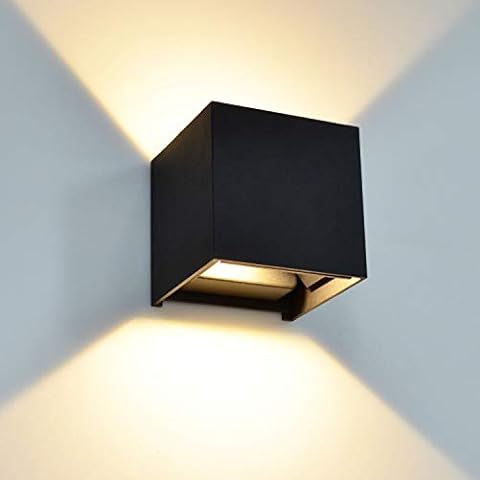 LED Wall Light, 7W Modern Wall Wash Light with Adjustable Beam Angle Design,Aluminum Warm White 3000K Wall Lamp Use for Living Room, Bedroom, Hallway, Pathway and Staircase [ Energy Class A++ ] Cover