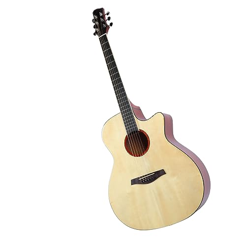 Guitare Acoustique, Guitare Folk Indienne en Palissandre pour Débutant, Facile à Jouer, Forte Puissance de Pénétration pour les Débutants (Couleur du bois naturel) - Les Beatles, Paul McCartney, John Lennon, RIngo Starr, George Harrison Guitare Acoustique, Guitare Folk Indienne en Palissandre pour Débutant, Facile à Jouer, Forte Puissance de Pénétration pour les Débutants (Couleur du bois naturel) – Image 3