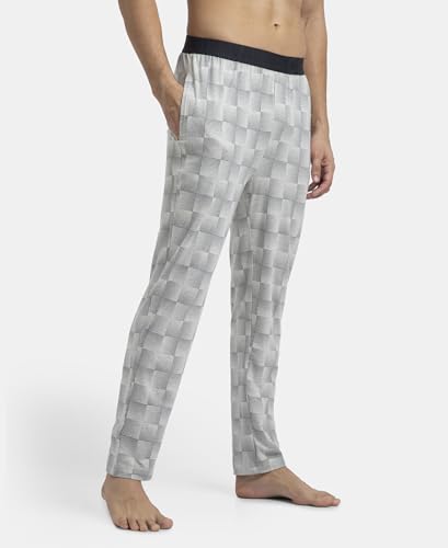 Image of Jockey IM03 Men Tencel Micro Modal Cotton Elastane Stretch Regular Fit Pyjama with Side Pockets (Colors & Prints May Vary)
