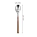 URNOFHW Acciaio Inossidabile cucchiai e forchette Imitazione della Maniglia di Legno d'Epoca Vassoi, Piatti Posate Fruit Cake Cibo Picks Ristorante Che Serve (Size : Spoon)