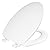 CHURCH 585EC 000 Toilet Seat with Easy Clean & Change Hinge, ELONGATED, Durable Enameled Wood, White