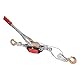 HOMIZEN 2Tonnen Handseilzug 2000kg 2m Drahtseil Ø 4.0 mm 2 Haken Flaschenzug Handwinde Seilzug Ratschenzug Seilzug mit Ratsche