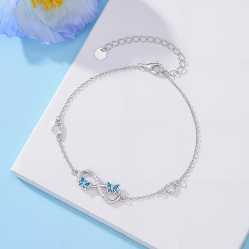 Image of 925 Sterling Silver Layered Ankle Bracelets for Women Jewelry Gifts | 925 Sterling Silver Layered Sea Turtles /Elephant /Wave Anklet Animal Bracelet Summer Ocean Beach Jewelry Gifts for Women