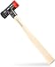 Produktbild Wiha Schonhammer Safety mittelweich und hart (26611) I Gummihammer mit hochwertigem Hickory Holzstiel I Rund-Schlagkopf 30mm