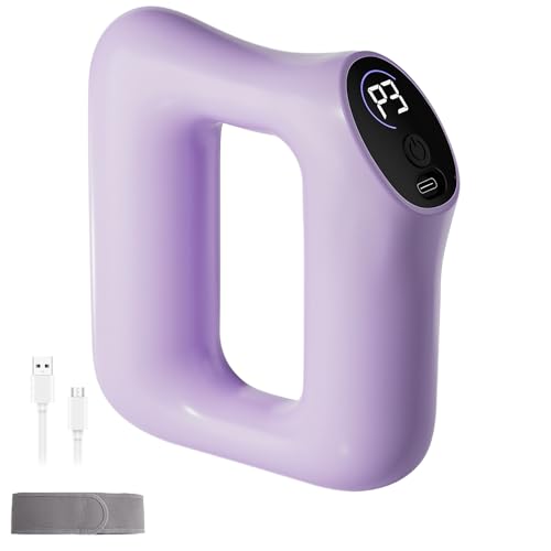 Gobesty Multifunktionaler Ganzkörper Faszienring, USB Faszienring für Bauch, Bauchmassagegerät mit 5 Gänge Silent Vibration, Einstellbare Faszien Massagegerät für Rücken Beine Oberschenkel Bauch