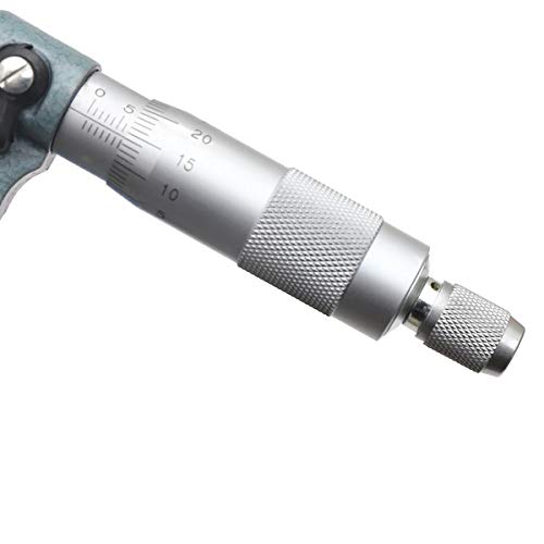 Externes Mikrometer Metrisch 0-25mm Hohe Präzision mit hartmetallbestückten Ambosse Metallbearbeitungstechnik und Mechaniker Autoreparaturwerkzeug TOPWAY 401301
