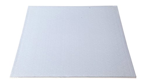 W PACKAGING WPWDW50W 1/2 Sheet (18.37x13) White Double Wall Wrap Around/Fold Over Cake Pad, 1/4