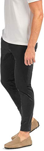 Rhone Men's Commuter Jogger Slim Fit Pant | Premium, Breathable, Comfortable 4-Way Stretch (Black, 34)