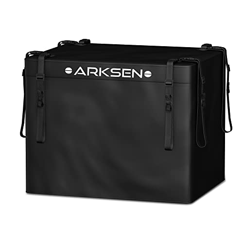 Arksen 8.9 Cu Ft Waterproof Hitch Cargo Carrier Bag – Fits 32 x 26 x 4 Inch Baskets (No Rack Needed), Large Storage for RV