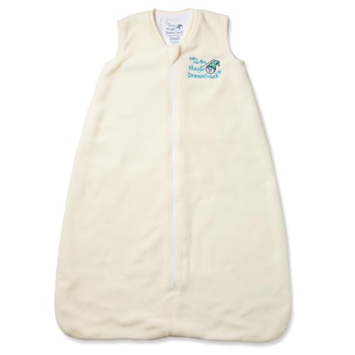 Image of Baby Merlin's Magic Dreamsack - Microfleece Wearable Blanket Baby Sleep Sack - Transition Sleep Sack for 6-12 Months Babies - Promotes Restful Sleep and Liberty of Movement - Cream