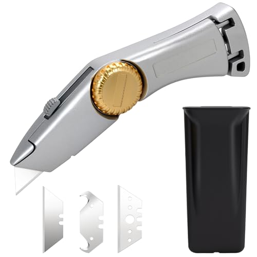 Lizenoz Silver Retractable Utility Roofing Knife