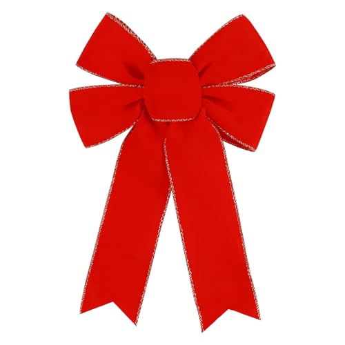 YUYWWAN Groß Schleifen Weihnachtsbaum, Rote Weihnachtsschleifen Groß...