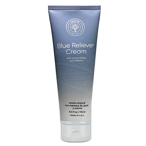 L'EUDINE Blue Reliever Cream â€“ Pain Relief Cream â€“ Arthritis Pain Relief Body Cream with Cocoa Butter and Menthol â€“ Stimulates Blood Circulation â€“ Ideal for Muscular Pain, Knee Pain Relief, Joint Pain