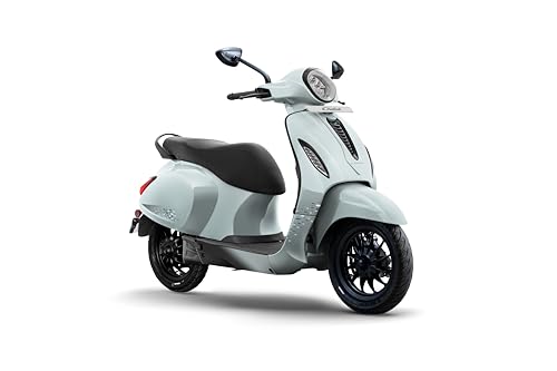 Image of Chetak 2903 by Bajaj Auto High Speed Electric Scooter Cyber White with Charger Ex-Showroom