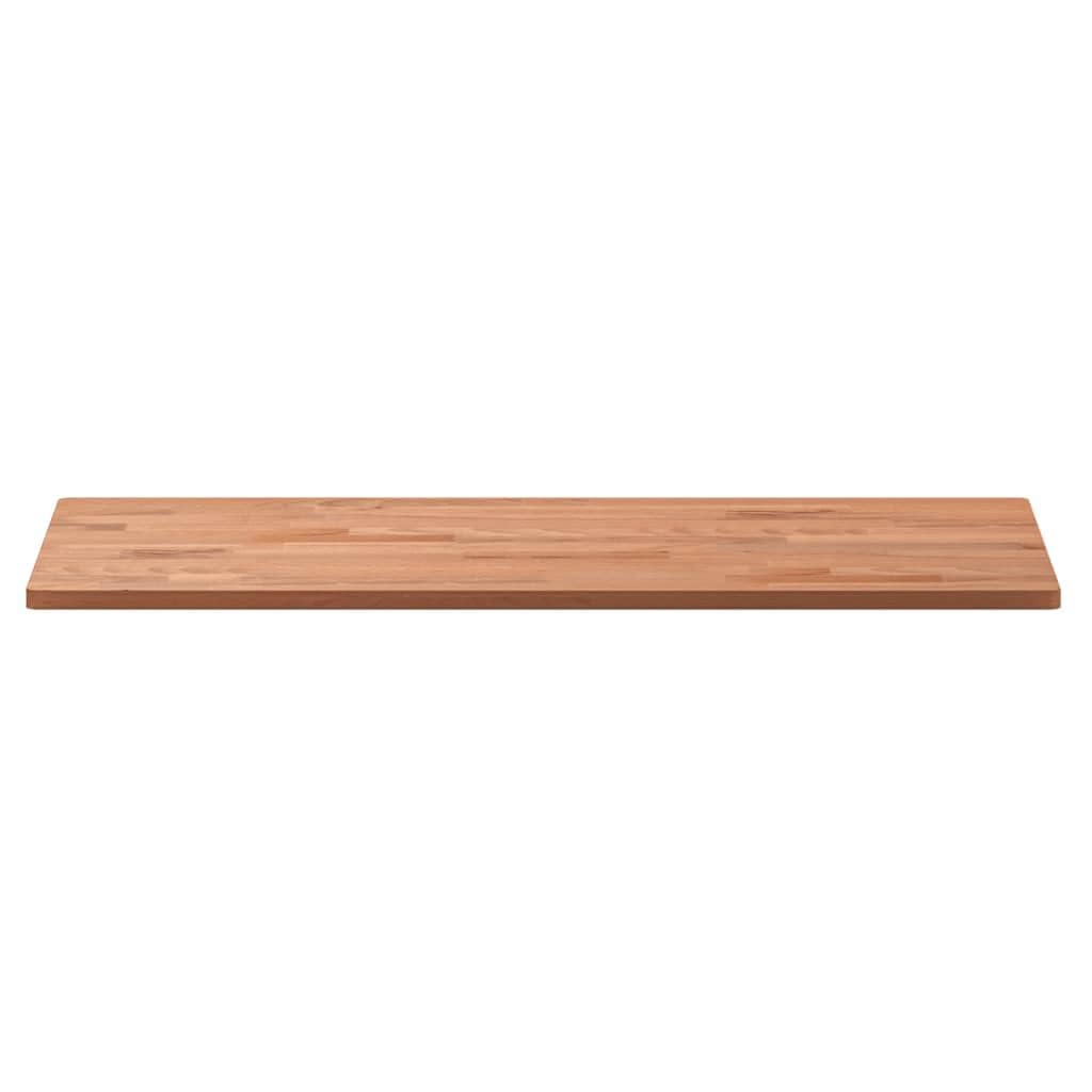 Piano per Scrivania Rettangolare in Legno Massello di Faggio Naturale, Robusto Piano di Ricambio per Scrivania, Banco da Lavoro e Tavolo da Pranzo, Superficie di Lavoro (80 x 40 x 1,5 cm)