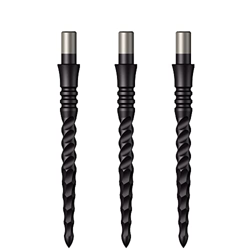 Mission Darts Sniper Points | Lunar CS | Steel Tip Replacement Points | 32mm | Black (X2669)