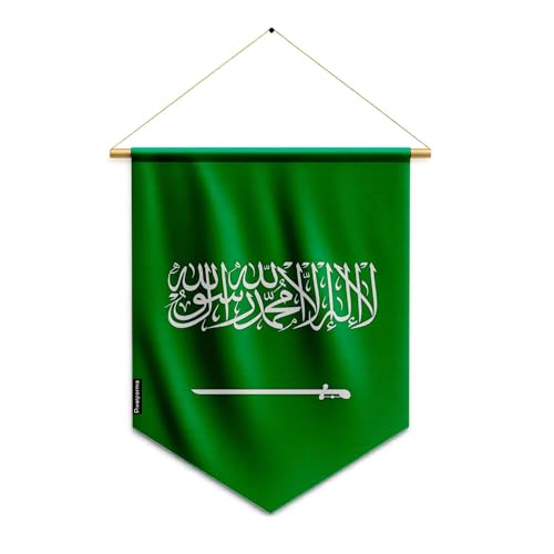 Banderín Bandera Arabia Saudita de poliéster 30x45cm