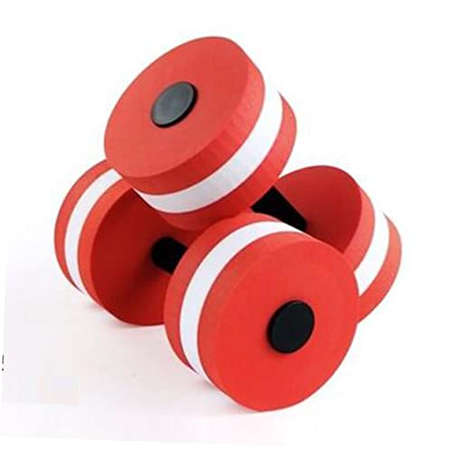 Pesas flotantes EVA para natación y yoga rojo