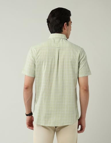 Image of AD by Arvind Modern Slim Fit Tartan Checked Shirt