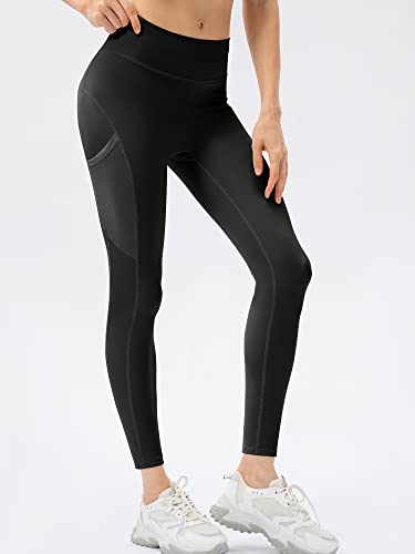 Legging de sport pour femme HUIOP avec poche pratique pour course à pied