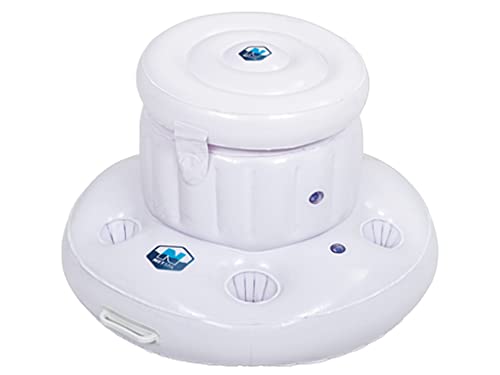 NETSPA SP-N1405227 - Bar Gonflable - avec 5 Porte-Boissons - Blanc