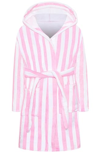 Image of Umeyda Girls & Women Fleece Hooded Robes, Soft Fuzzy Bathrobe Warm Plush Fluffy Bath Robe for Kids Womens