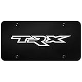 Au-TOMOTIVE GOLD, INC. Officially Licensed Laser Etched Stainless Steel License Plate for Ram TRX (Black)