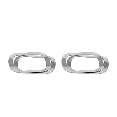MroMax 304 Stainless Steel Wave Spring Washer-1.54" x 1.22" x 0.02"(ODxIDxT) Sealing Gasket for Screw Bolt Metallic for Home Decoration, Outdoor Construction Silver 4PCS