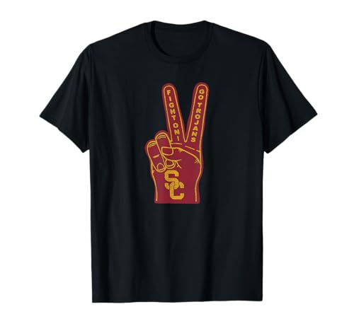 Elite Authentics USC Trojans Vintage Fight On Logo Black Officially Licensed T-Shirt