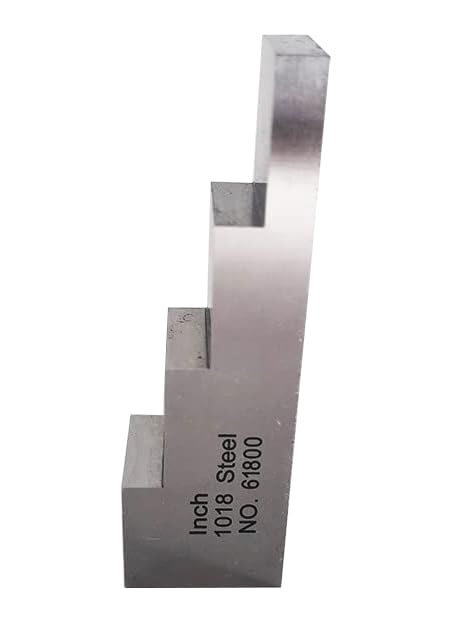 Bloque de calibración ultrasónico de 4 pasos: 0,25" 0,5" 0,75" 1" en acero 1018 para medidores de espesor ultrasónicos en pruebas NDT miniatura 1