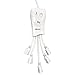 Accell PowerSquid Surge Protector Power Strip - White - 5 Outlets, 6-Foot Cord, 600 Joules, ETL Listed