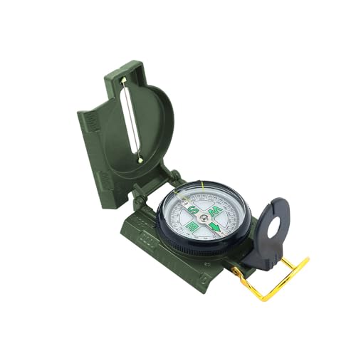Brújula verde para senderismo y camping, herramienta confiable de navegación para exploración al aire libre miniatura 1