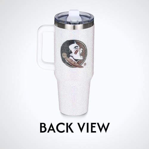 Image of The Memory Company Officially Licensed 40oz White Bling Game Day Tumbler, Florida State University