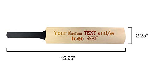Hat Shark Mini Toy Wooden Signature Cricket Bat and Red Leather Cricket Ball Set with Custom Customized Engraving Personalized Gift