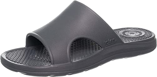 Image of Totes Men's Everywear Slide Sandals Lightweight Waterproof Comfort Slides with Cushioned Footbed for Pool, Beach & Everyday Wear