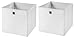 Produktbild StickandShine 2er Set Weiß Faltbox 32 x 32 x 32 cm Aufbewahrungsbox faltbar