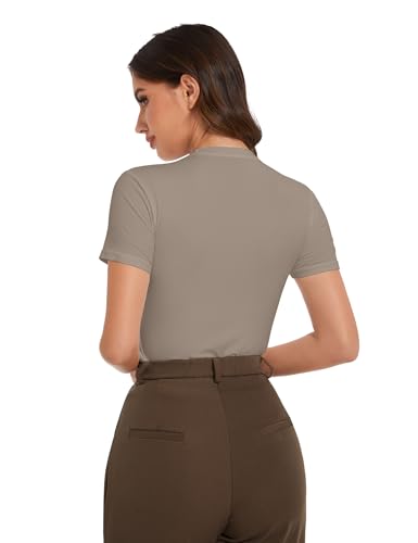 1/5 Pack Women's Short Sleeve Basic T Shirts Tees, Slim Fit Crew Neck Tshirt Summer Tops for Casual Workout Trendy4