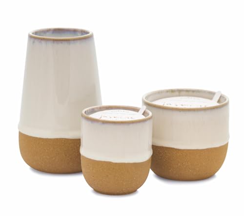 Paddywax Scented Candles Premium Kin Range Candle in Reusable Glazed Ceramic Pot, 99g, Jasmine + Bamboo - Image 2