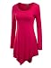 MBJ WT753 Womens Long Sleeve Handkerchief Tunic XL CORAL