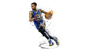 DivineDesigns? Stephen Curry Sticker | Wall Sticker for Living Room/Bedroom/Office and All Decorative Stickers
