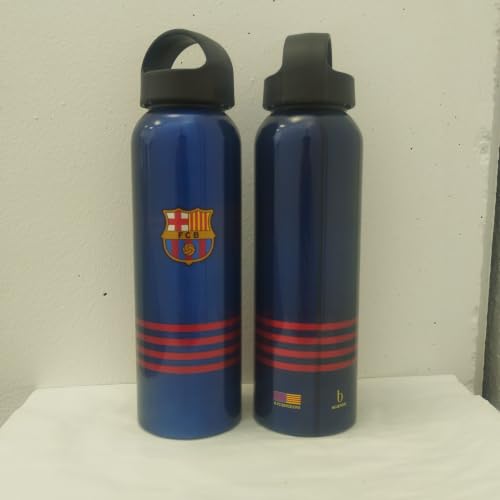 Alusport Botella FC BARCELONA edicion limitada, botella de Agua, aluminio, azul .producto oficial. 600ml