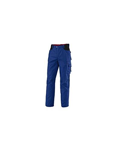 BP Workwear 1788-555-13 Arbeitshose - Gummizug im Rücken - Bundfalten - Normale Passform - Größe: 52n - Farbe: königsblau/schwarz