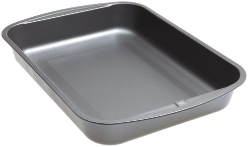 Goodcook 04048 Metal Utensil Nonstick Roast Pan, Easy Clean Dishwasher Safe, 11.5 Inch x 15.5, Silver